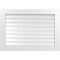 Ekena Millwork Vertical Surface Mount PVC Gable Vent: Functional, w/ 3-1/2"W x 1"P Standard Frame, 40"W x 28"H GVPVE40X2801SF - alternate 1